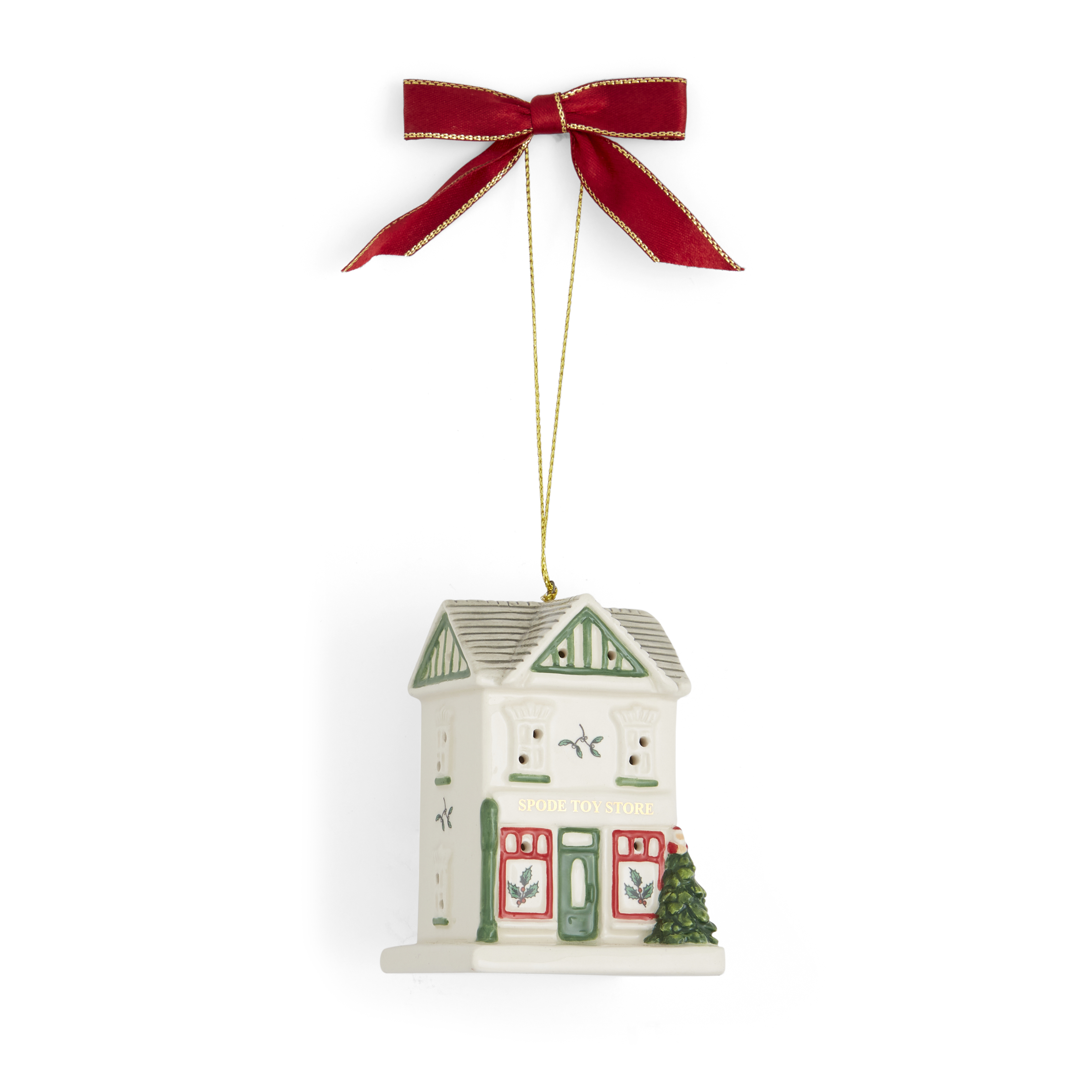 Christmas Village Toy Store LED Ornament image number null